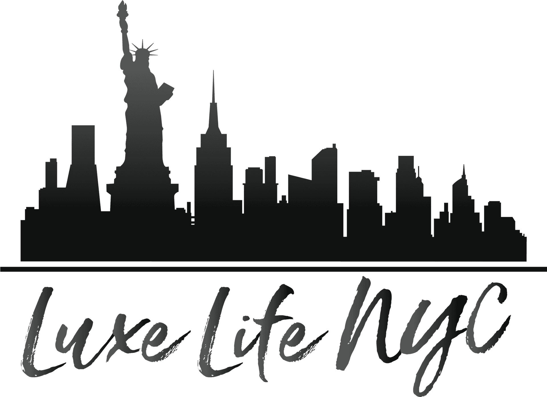 New York Skyline Silhouette PNG image