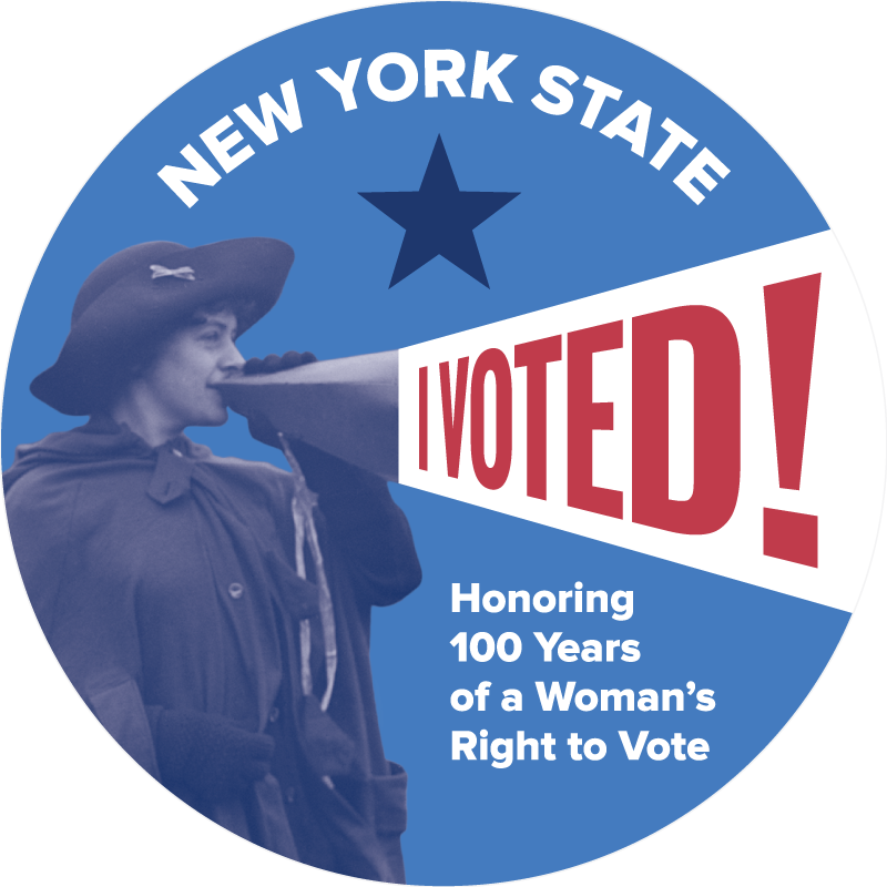 New York State Womens Suffrage Centennial Sticker PNG image