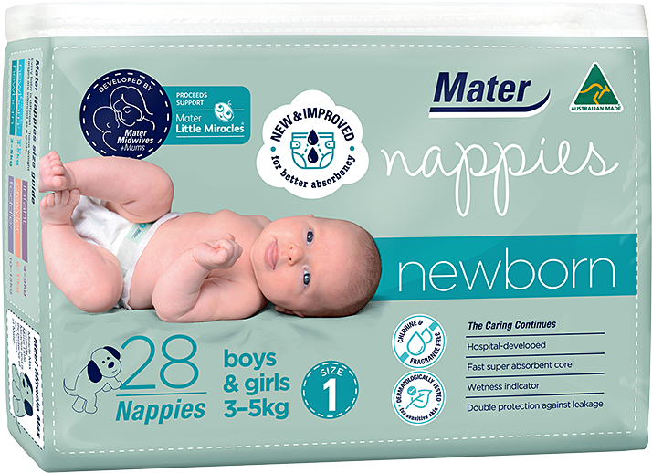 Newborn Baby Diapers Packaging PNG image