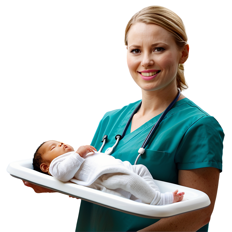 Newborn Care Nurse Png Smd85 PNG image