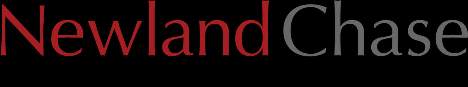 Newland Chase Logo Black Red PNG image
