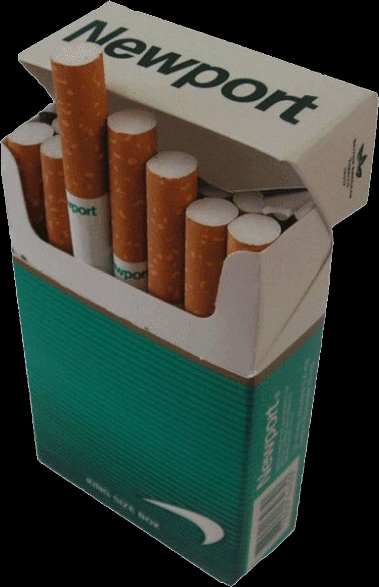 Newport Cigarettes Pack Open PNG image