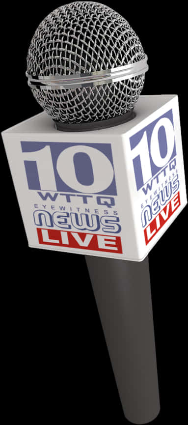 News Channel Microphone Cube PNG image