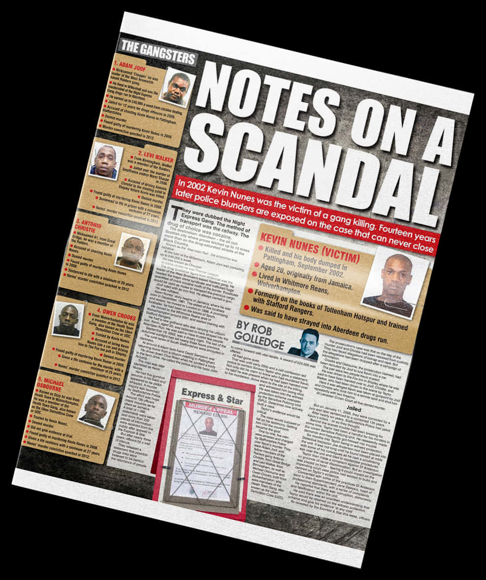 Newspaper Article Scandal Exposure PNG image