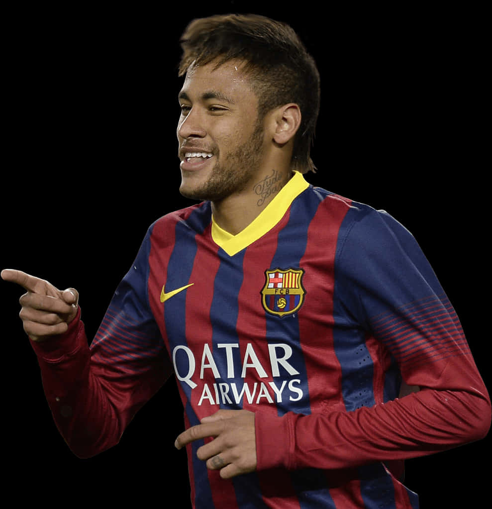 Neymar Barcelona Match Moment PNG image
