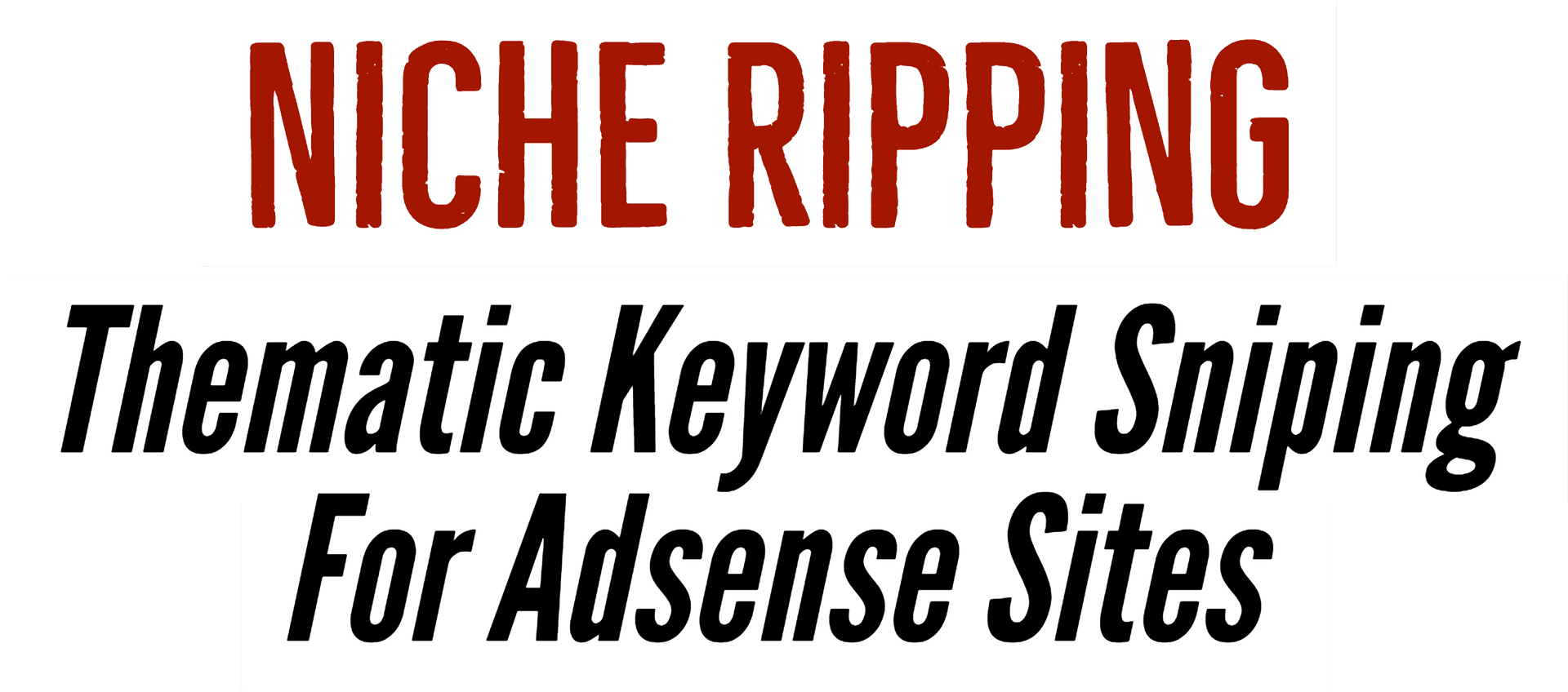 Niche Ripping Thematic Keyword Sniping PNG image