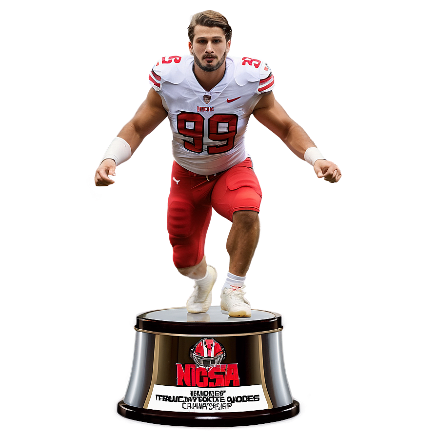 Nick Bosa Championship Trophy Png Cko PNG image