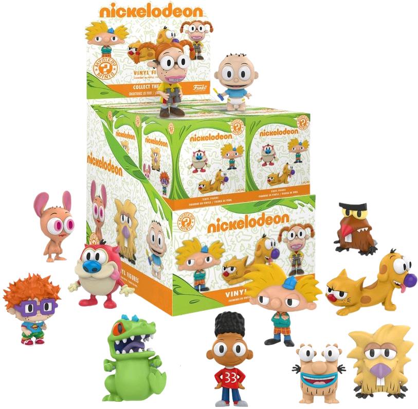 Nickelodeon Vinyl Figures Collection PNG image