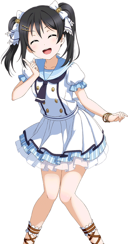 Nico Yazawa Anime Character Pose PNG image
