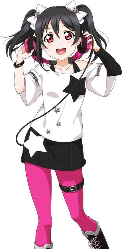 Nico Yazawa Anime Character Pose PNG image