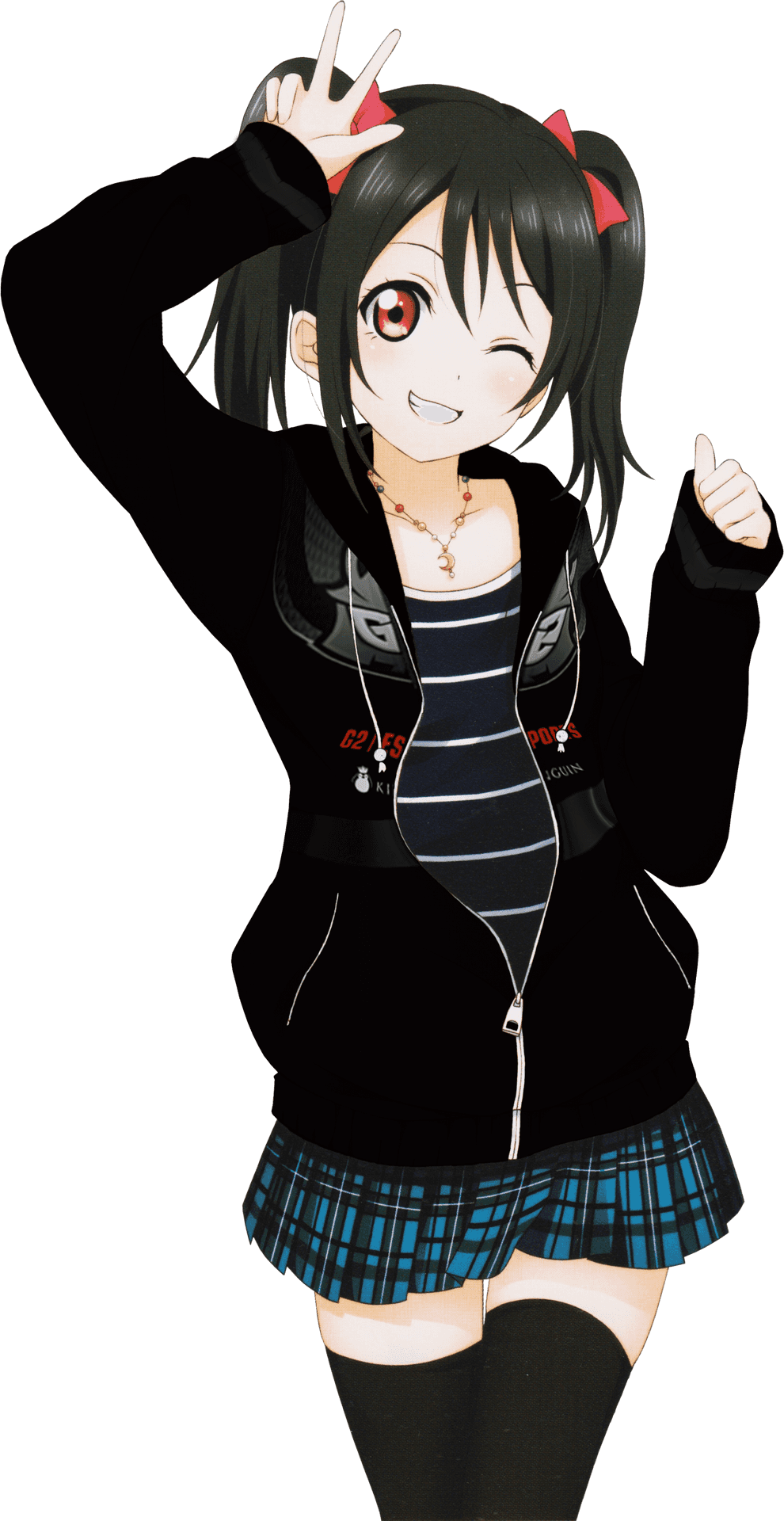 Nico Yazawa Anime Pose PNG image