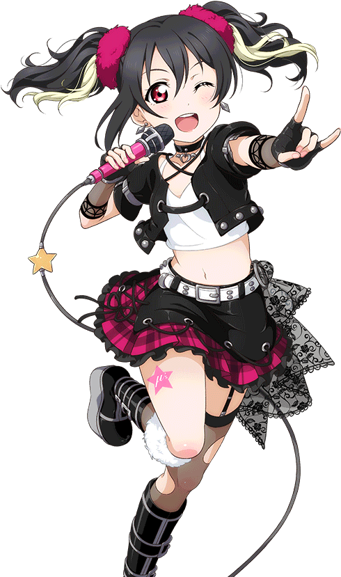 Nico Yazawa Rock Star Performance PNG image