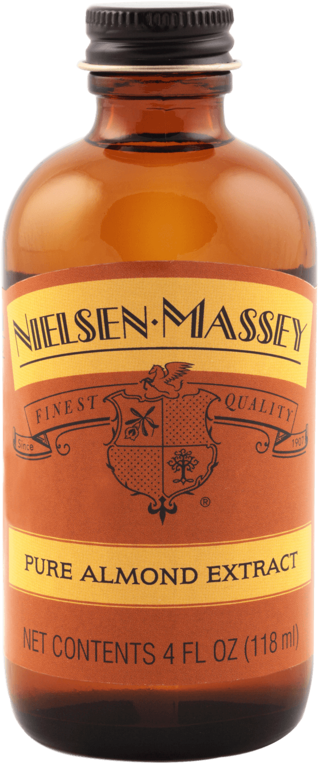 Nielsen Massey Pure Almond Extract Bottle PNG image