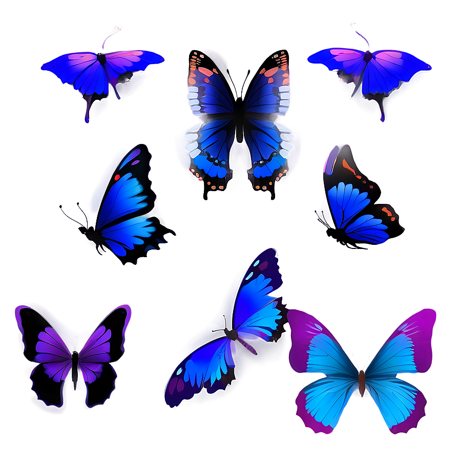 Night Butterflies Png 38 PNG image