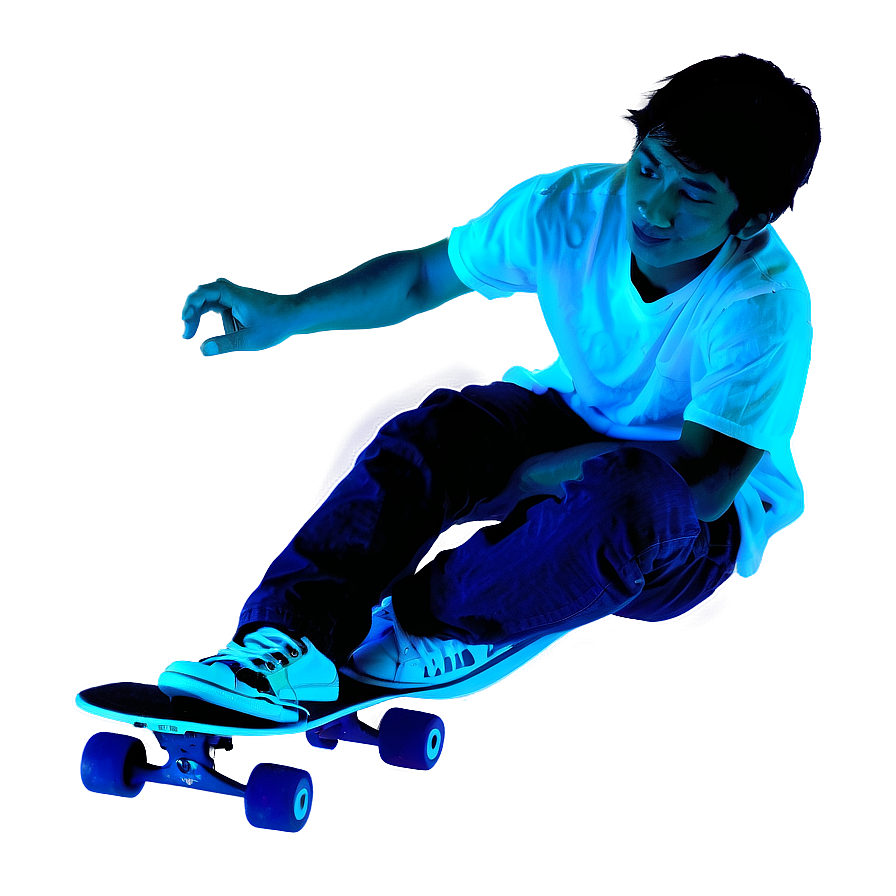 Night Skateboarding Png 06242024 PNG image