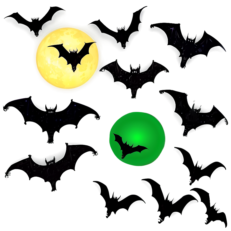 Night Sky Bats Png Tsl PNG image