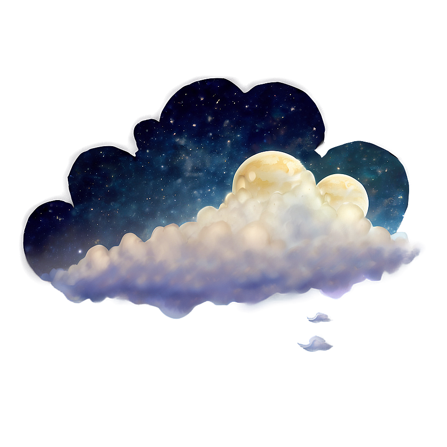 Night Sky Clouds Png Kdn PNG image