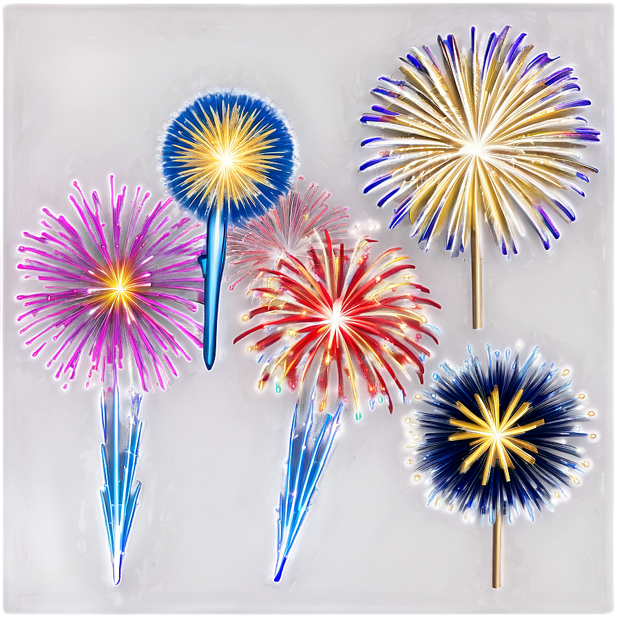 Night Sky Fireworks Png 36 PNG image