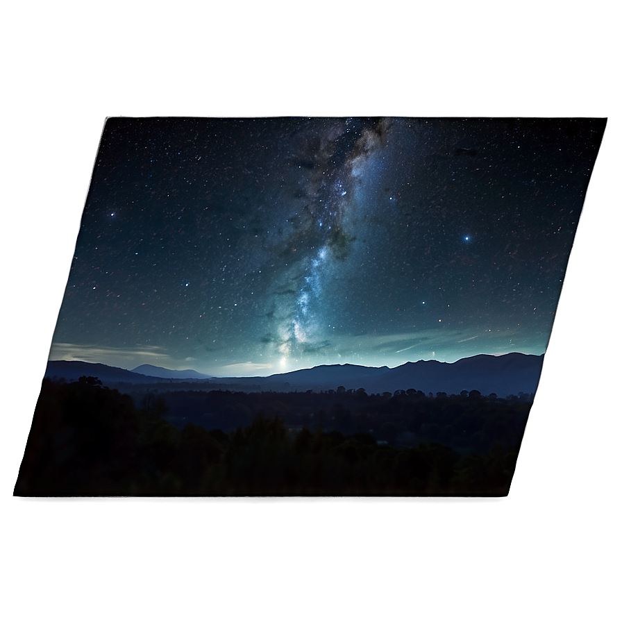 Night Sky Over Land Png 93 PNG image