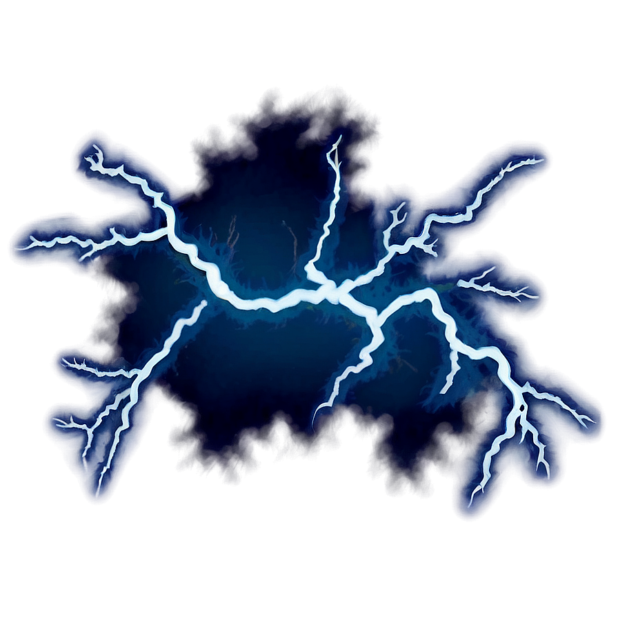 Night Thunder Lightning Png Ydf76 PNG image