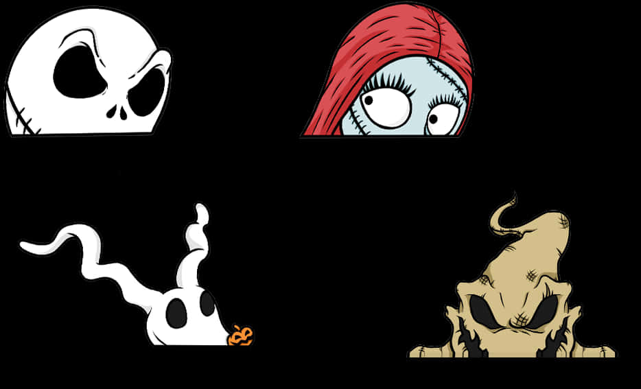 Nightmare Before Christmas Characters PNG image