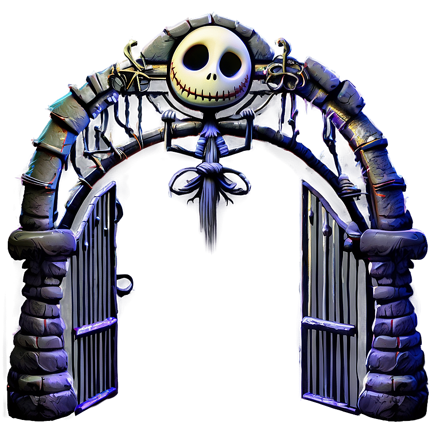 Nightmare Before Christmas Gate Png 05212024 PNG image