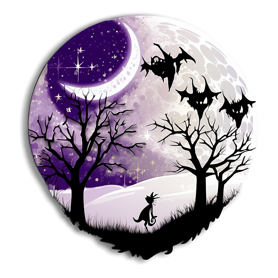 Nightmare Before Christmas Moon Png 05212024 PNG image