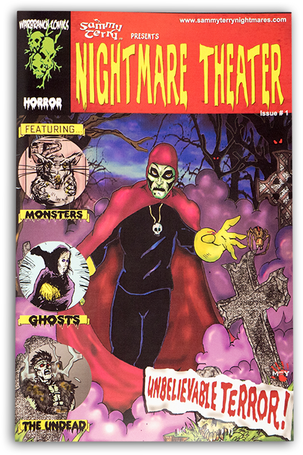 Nightmare Theater Comic Cover PNG image