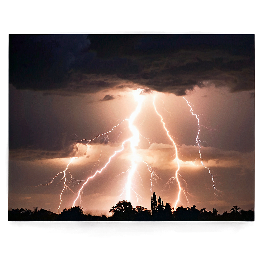 Nighttime Lightning View Png 29 PNG image