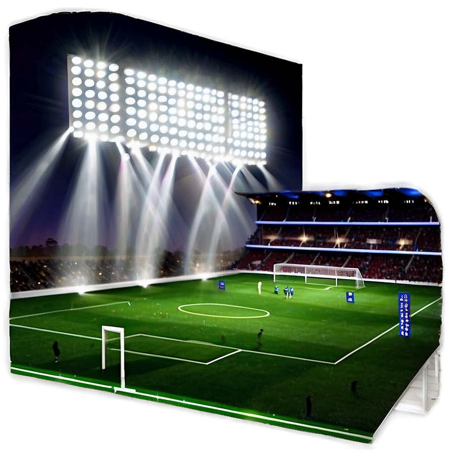 Nighttime Soccer Stadium Lights Png Vlk PNG image