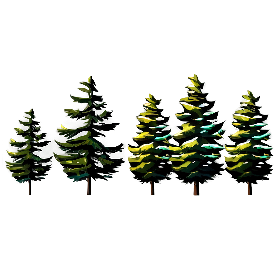 Nighttime Spruce Tree Scene Png Kkl70 PNG image