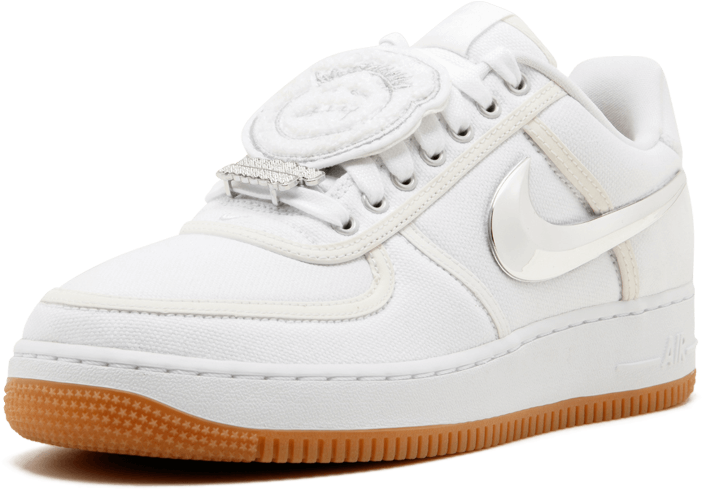 Nike Air Force1 White Gum Sole PNG image