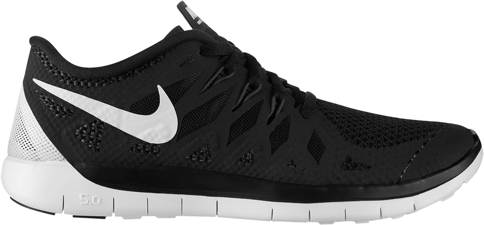 Nike Free5 Black Running Shoe PNG image