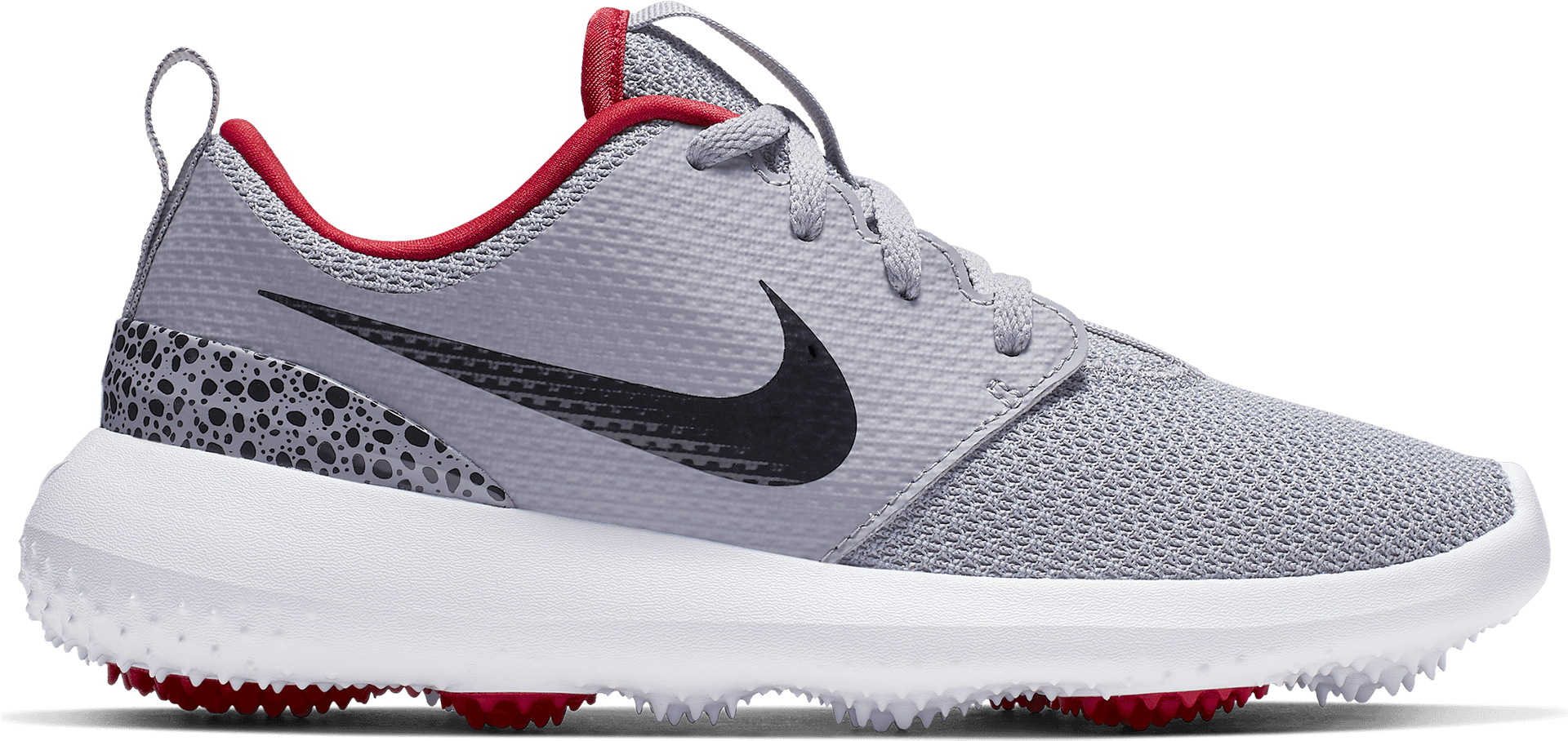 Nike Golf Shoe Gray Red Accents PNG image