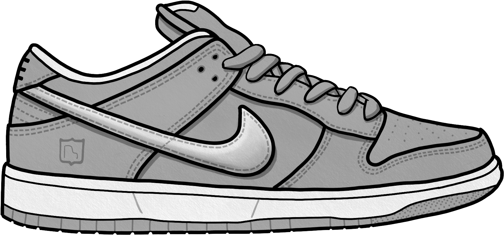 Nike Sneaker Illustration PNG image