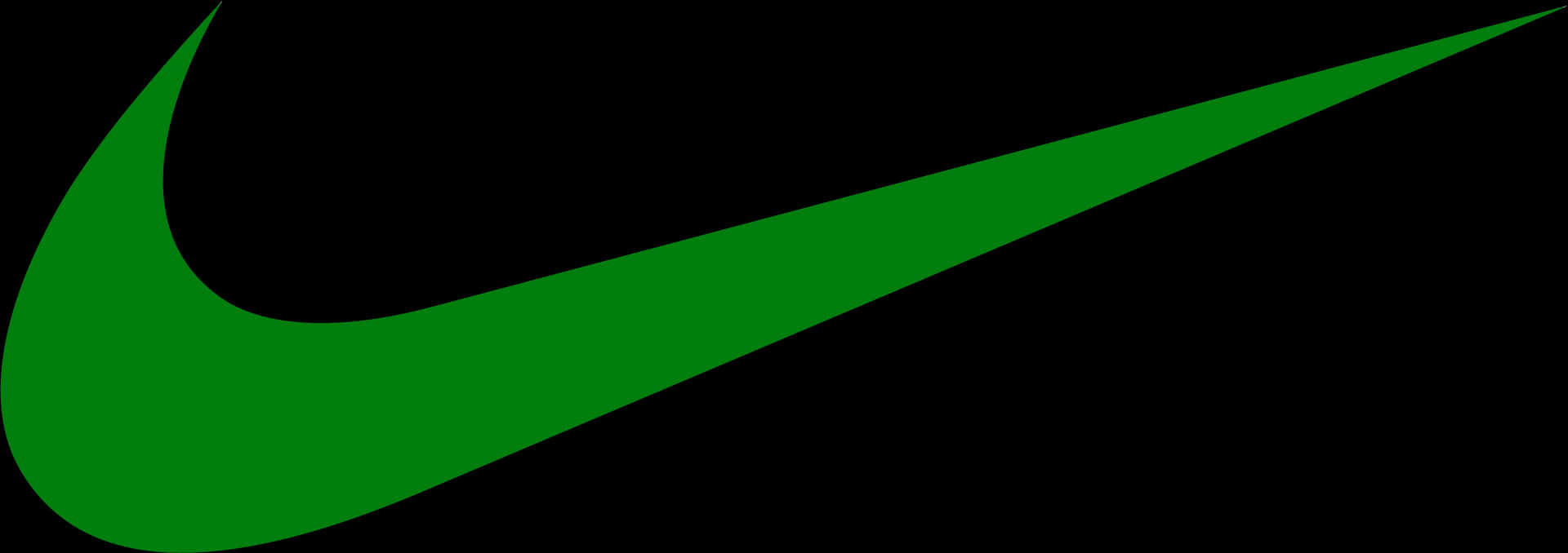 Nike Swoosh Logo Green PNG image