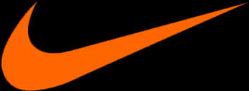 Nike Swoosh Logo Orange PNG image