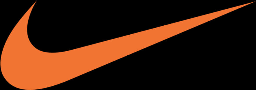 Nike Swoosh Logo Orange PNG image