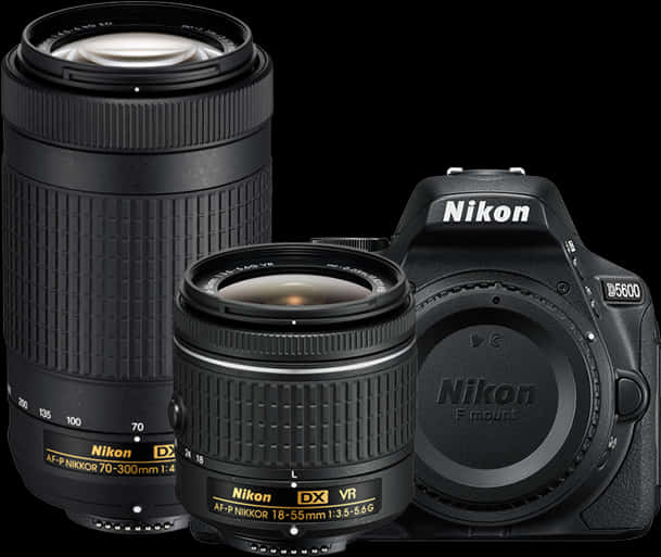 Nikon D S L Rand Lenses Showcase PNG image