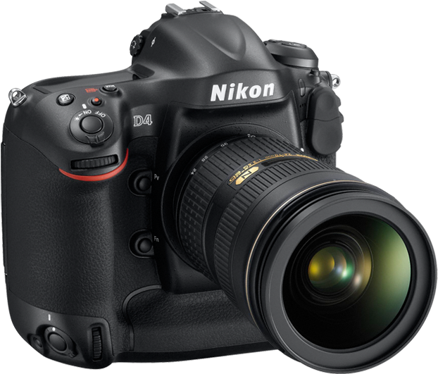 Nikon D4 Professional D S L R Camera PNG image
