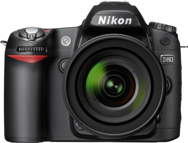 Nikon D80 D S L R Camera PNG image
