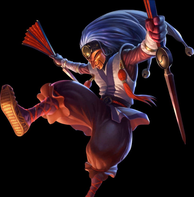 Ninja Assassin Character Art PNG image