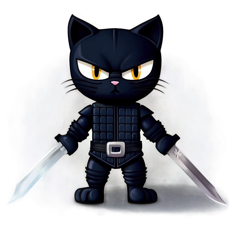 Ninja Cat Stealth Vector Png 79 PNG image