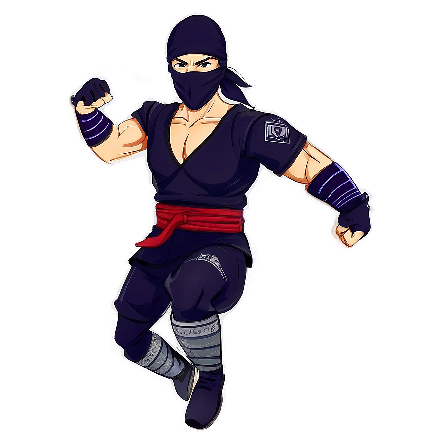 Ninja Warrior Cartoon Character Png Blf59 PNG image