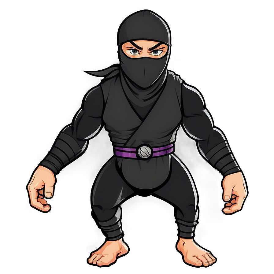 Ninja Warrior Cartoon Character Png Rjh32 PNG image