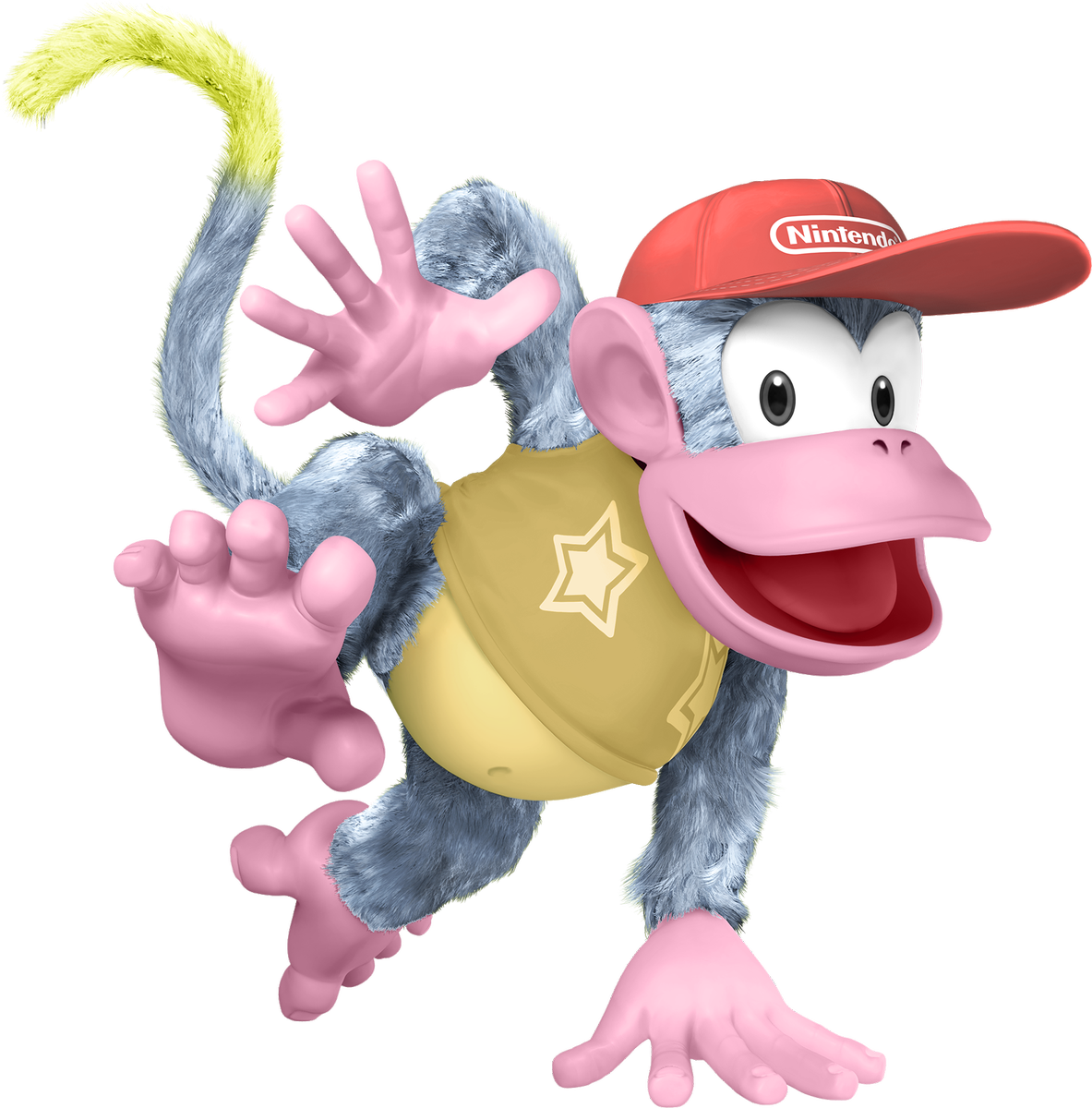 Nintendo Monkey Character Cap PNG image