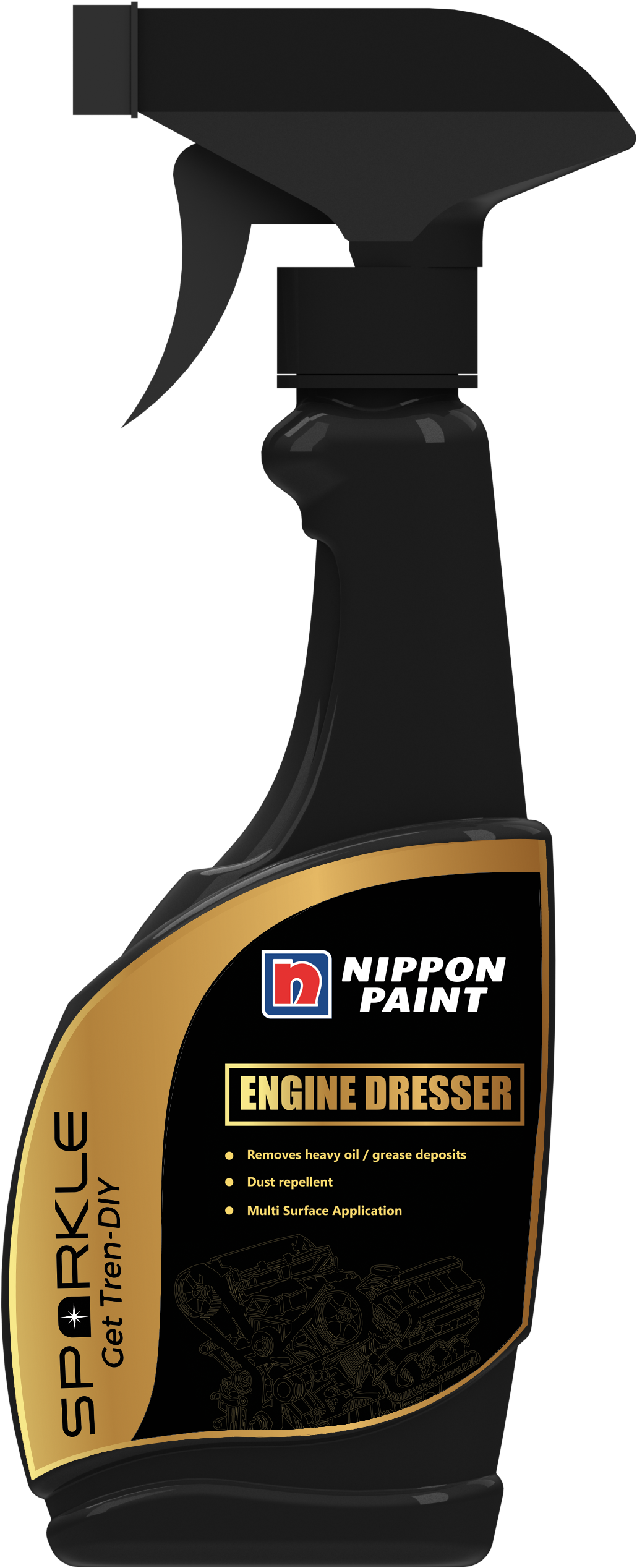 Nippon Paint Engine Dresser Spray Bottle PNG image
