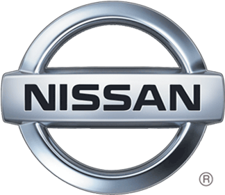 Nissan Logo Silver Chrome PNG image