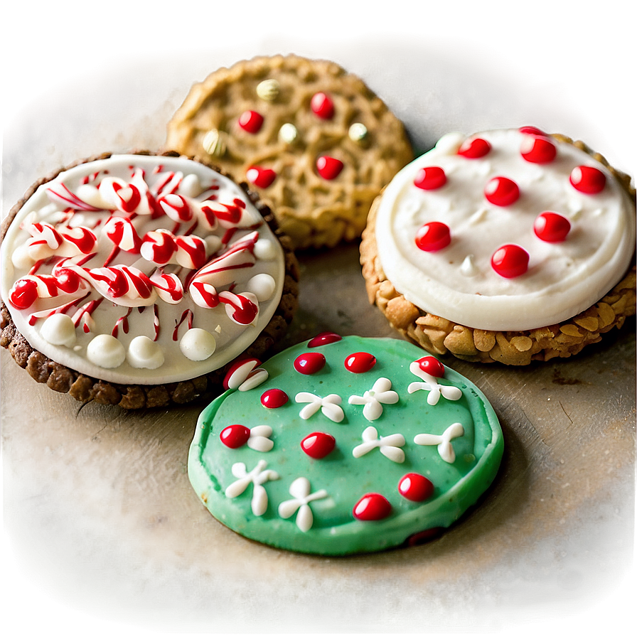 No-bake Christmas Cookie Options Png Kwq PNG image