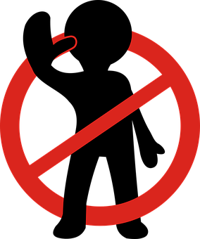 No Bomb Sign Graphic PNG image